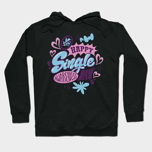 anti valentines day Hoodie by Planet of Tees